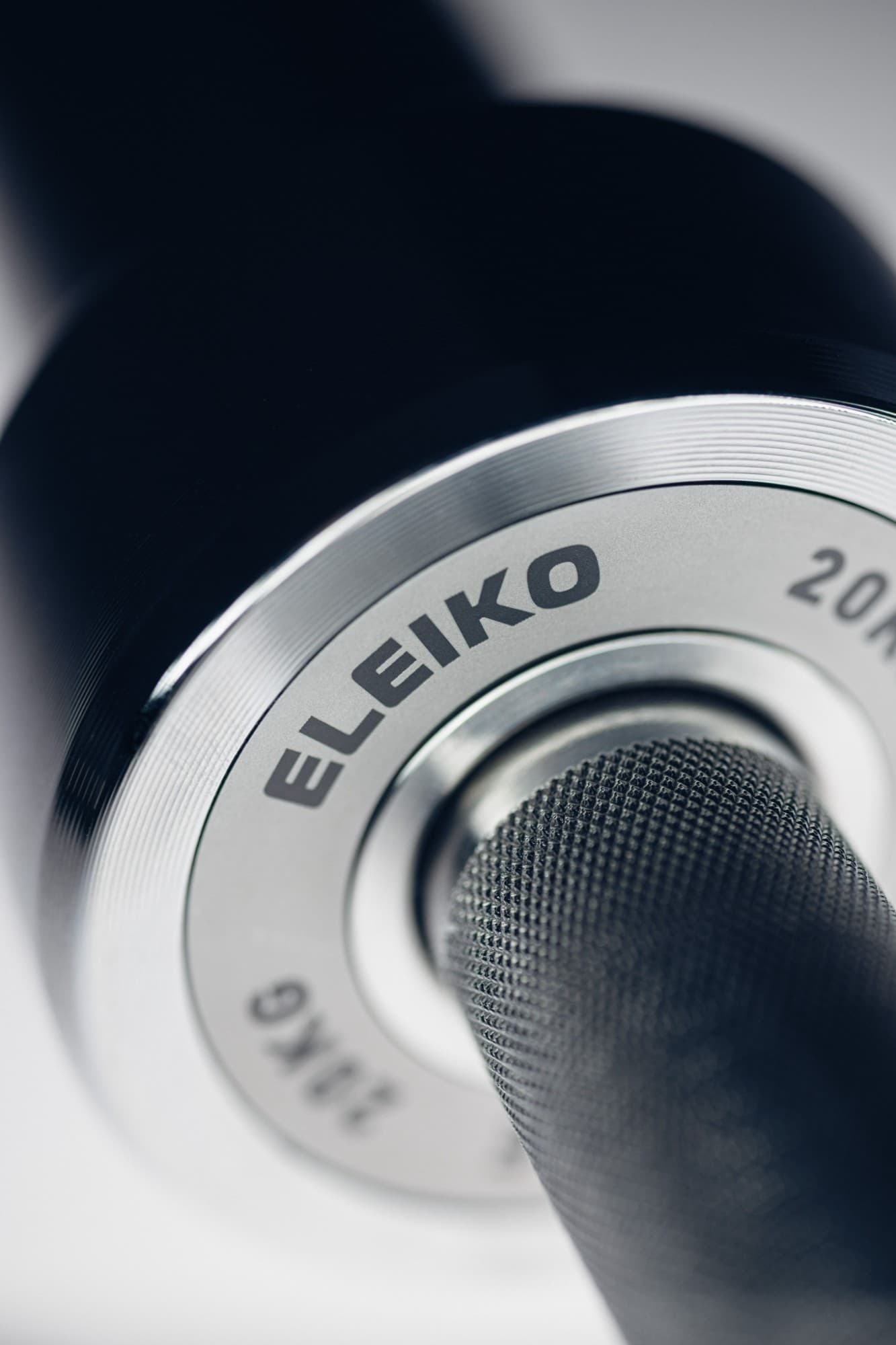 Eleiko barbell knurling detail